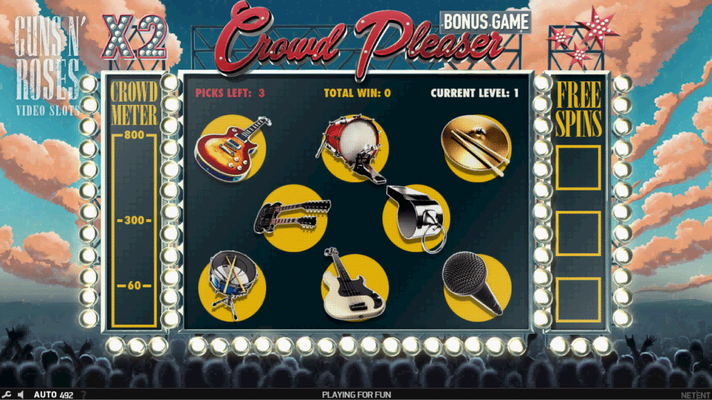 Guns n Roses spēļu automāts